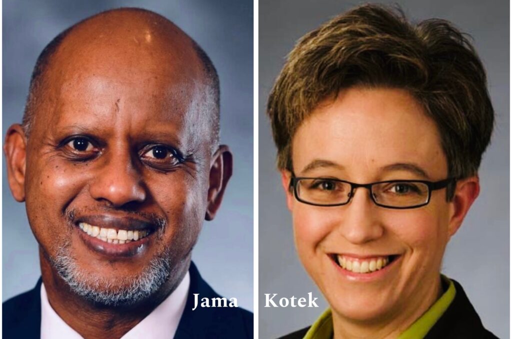 Kayse Jama and Tina Kotek
